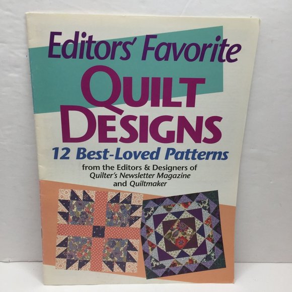 Vtg 1994 Quiltmaker Editor's Favorite Quilt Designs 12 Best-Loved Patterns Block - Picture 1 of 9